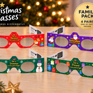 Family pack of 4 Christmas Glasses